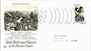 United States, Tennessee, Birds, Flowers, United States First Day Cover