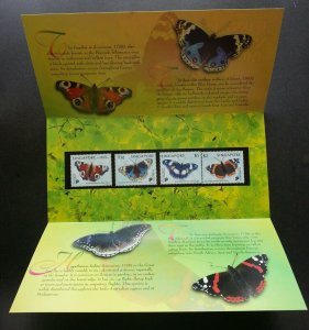 Singapore Sweden Joint Issue Butterflies Moth 1999 Insect (p. pack) MNH