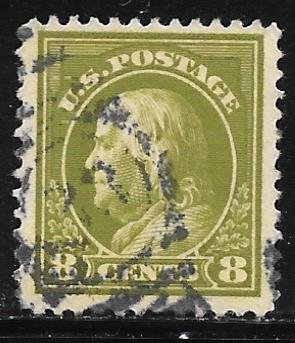 USA 414: 8c Franklin, single, used, F-VF