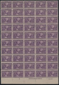 MALACK 235 6c Columbus, sheet of 50, Fine to F/VF OG..MORE.. k0250