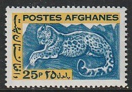 1964 Afghanistan - Sc 683 - MNH VF - 1 single - Snow Leopard