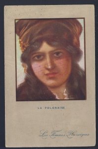 POSTAL HISTORY WWI - Lady POLONAISE (POLISH) World War I - EM DUPUIS artist