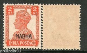 India NABHA KG VI 2As SG 111 / Sc 106 Cat £1.50 MNH Fin