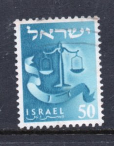 Israel  Scott # 109 used single