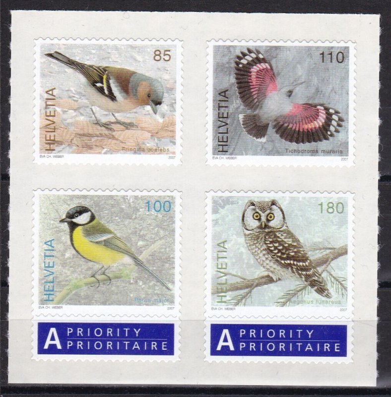 Switzerland, Fauna, Birds MNH / 2007