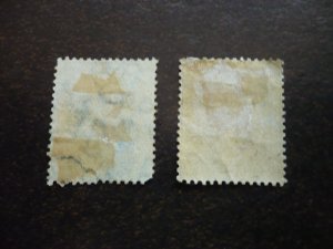 Stamps - British Offices in China - Scott# 18, 22 - Used Partial Set of 2 Stamps