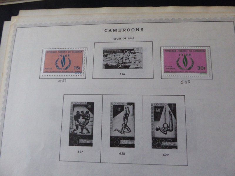 Cameroun 1916-1982 Stamp Collection on Album Pages