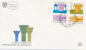 1986 ISRAEL Theodor Herzl & Corinthian SET of 3 FDC with TABS Sc 922-931