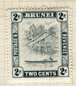 BRUNEI; 1947 early Pictorial issue Mint hinged 2c. value