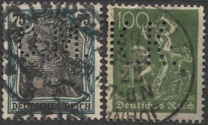 GERMANY Sc 90,146 Used with PERFINS - O M & K K, VF