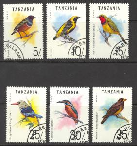 Tanzania Sc# 978-983 Used 1992 Birds