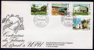 Brazil 1977 Sc#1505/1508 Cent.of Brazil's membership in UPU set (4) FDC