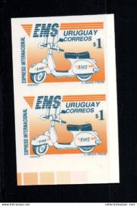 Uruguay Transport motorbike Vespa scooter Cromalin printing proof motorcycle