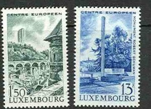 Luxembourg # 445-46 European Center   (2)  Mint NH