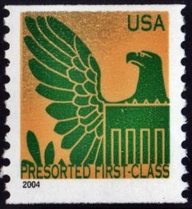 SC#3845 (25¢) Eagle Coil Single (2004) MNH