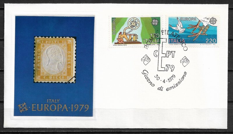 1979 Italy 1366-7  Europa C/S FDC