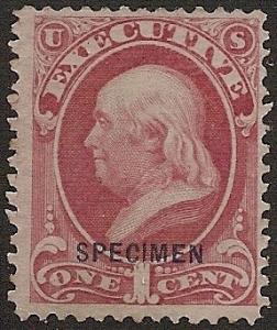US Official o10 Specimen