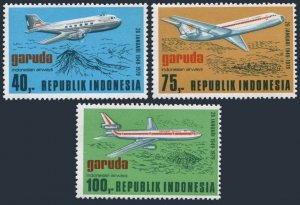 Indonesia 1039-1061,MNH.Mi 917-919. Garuda Airways,30th Ann.1979.Douglas planes.