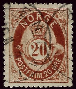 Norway  SC #43 VF Used hr Cat $19...Great Value!