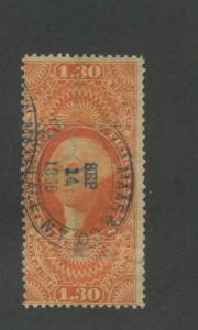 1863 United States Internal Revenue Foreign Exchange Stamp #R77c Used Ave.