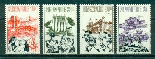 Singapore #171-174  Mint  VF LH  Scott $14.40