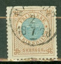 Sweden 37 used all perfs trimmed off at top CV $500