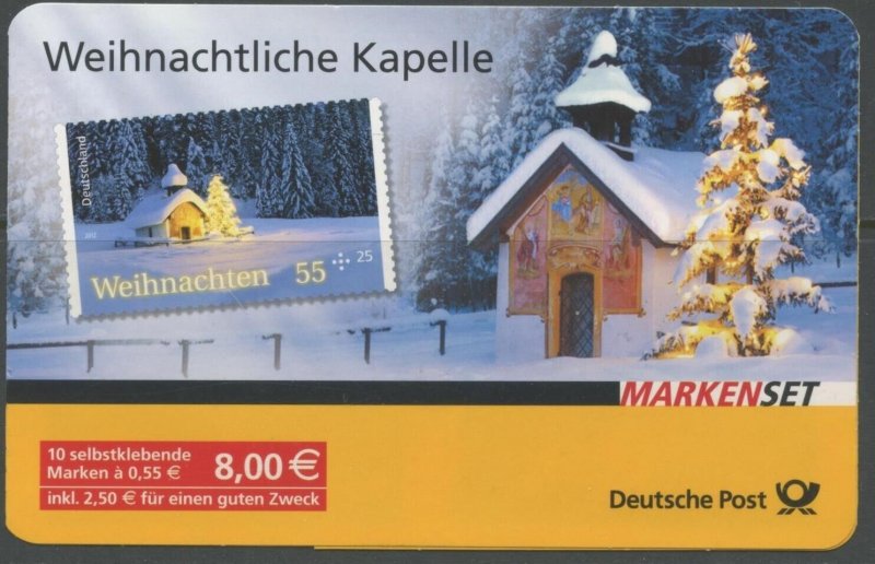 GERMANY Sc#B1070 2012 Christmas Church Self Adhesive Booklet Pane of 10