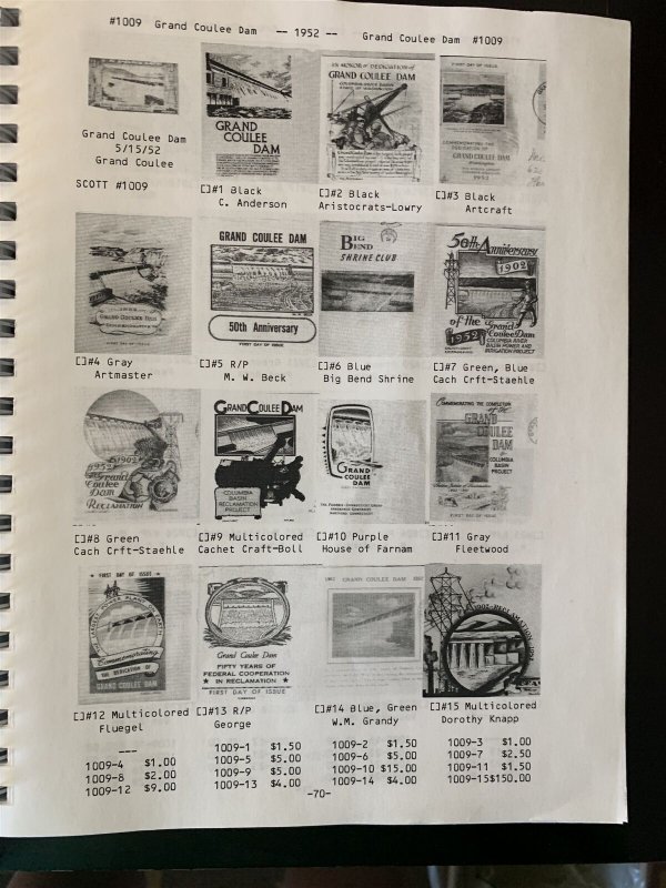 Mellone Specialized Cachet Catalog of First Day Covers of the 1950s Retail $60