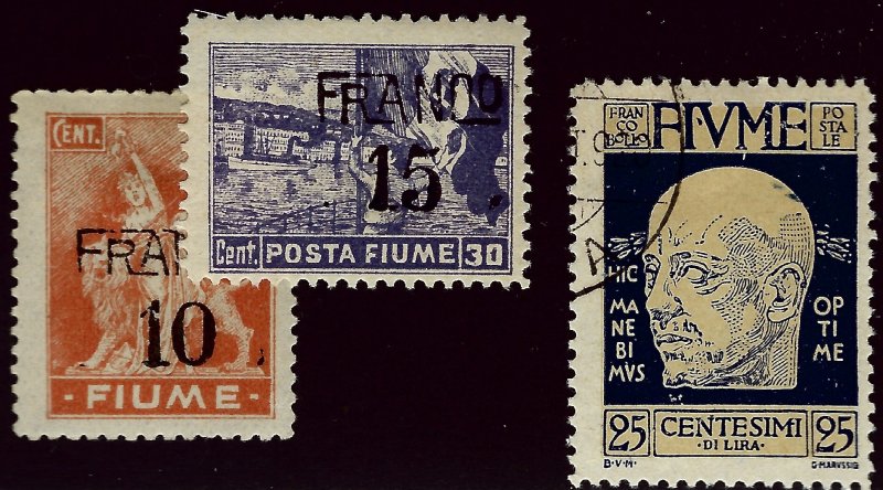 Italian Fiume SC#60-61 Mint & #90 Used F-VF...Worth a Close Look!!