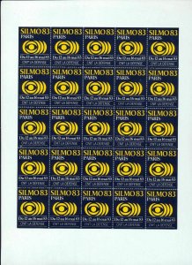 FRANCE Venice Paris Silmo Auto Poster Labels Sheets Cinderellas 1980s MNH(FY 755