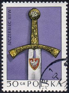 Poland 1961 - Cto - 50g Piast Coronation Sword, 12th Century (1973) (1)