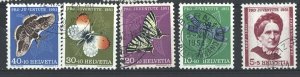 Switzerland 1951 Pro Juventute sgJ137-41 fine used cat £21