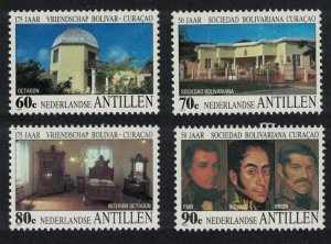 Neth. Antilles Simon Bolivar's Exile on Curacao 4v 1987 MNH SG#941-944