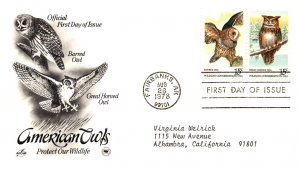 United States, Alaska, First Day Cover, Birds