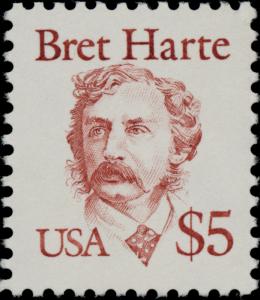 1987 $5 Francis Bret Harte, American Short Story Writer Scott 2196 Mint F/VF NH