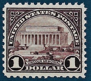 US 1923 Sc, #571 perf 11 flat plate printing, VF NH