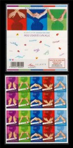 ISRAEL 2015 ISRAELI SIGN LANGUAGE DEFINITIVE 2nd BOOKLET SECOND ISSUE STAMP 2014