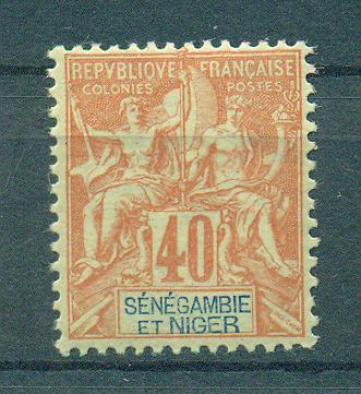 Senegambia & Niger sc# 10 mh cat value $21.00