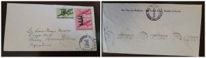 O) 1946 UNITED STATES - USA, AIR MAIL - PLANE, DELAY IN DELIVERY - PLANE DELAYED