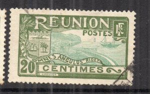 Reunion 1907 MAP TYPE Early Issue Fine Used 20c. NW-230861