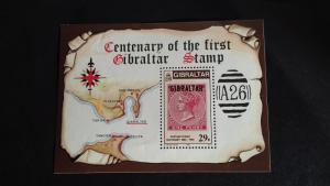 Gibraltar 1986 The 100th Anniversary of the Postage Stamp in Gibraltar Mint