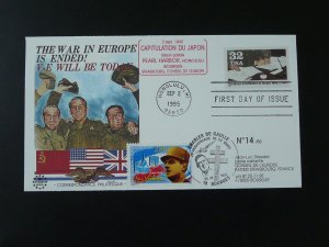 world war II ww2 Japan capitulation commemoration FDC USA 1995