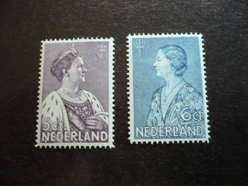 Stamps - Netherlands - Scott# B70-B71 - Mint Hinged Set of 2 Stamps