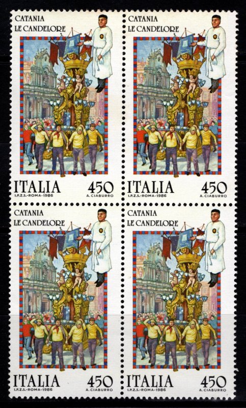 Italy 1986 Folk Customs Block [Mint]