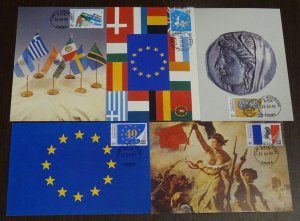 Greece 1989 International Anniversaries Card Set