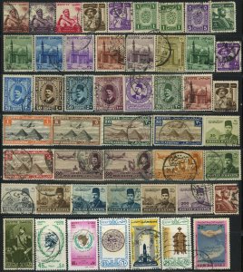 200+ Egypt Postage Middle East Stamp Collection Used