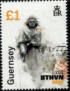 GUERNSEY SG1822 2016 250TH ANNIV OF BIRTH OF BEETHOVEN MNH