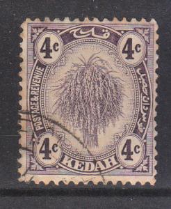 Malaya Kedah 1921 Sc 29 4c Used