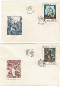 Czechoslovakia 1991 FDC Specimen Stamps Scott 2843-2847 Art Paintings Renoir