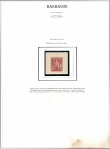 BARBADOS COLLECTION 1852-1999, nearly complete, Mint or unused, Scott $29,992.00